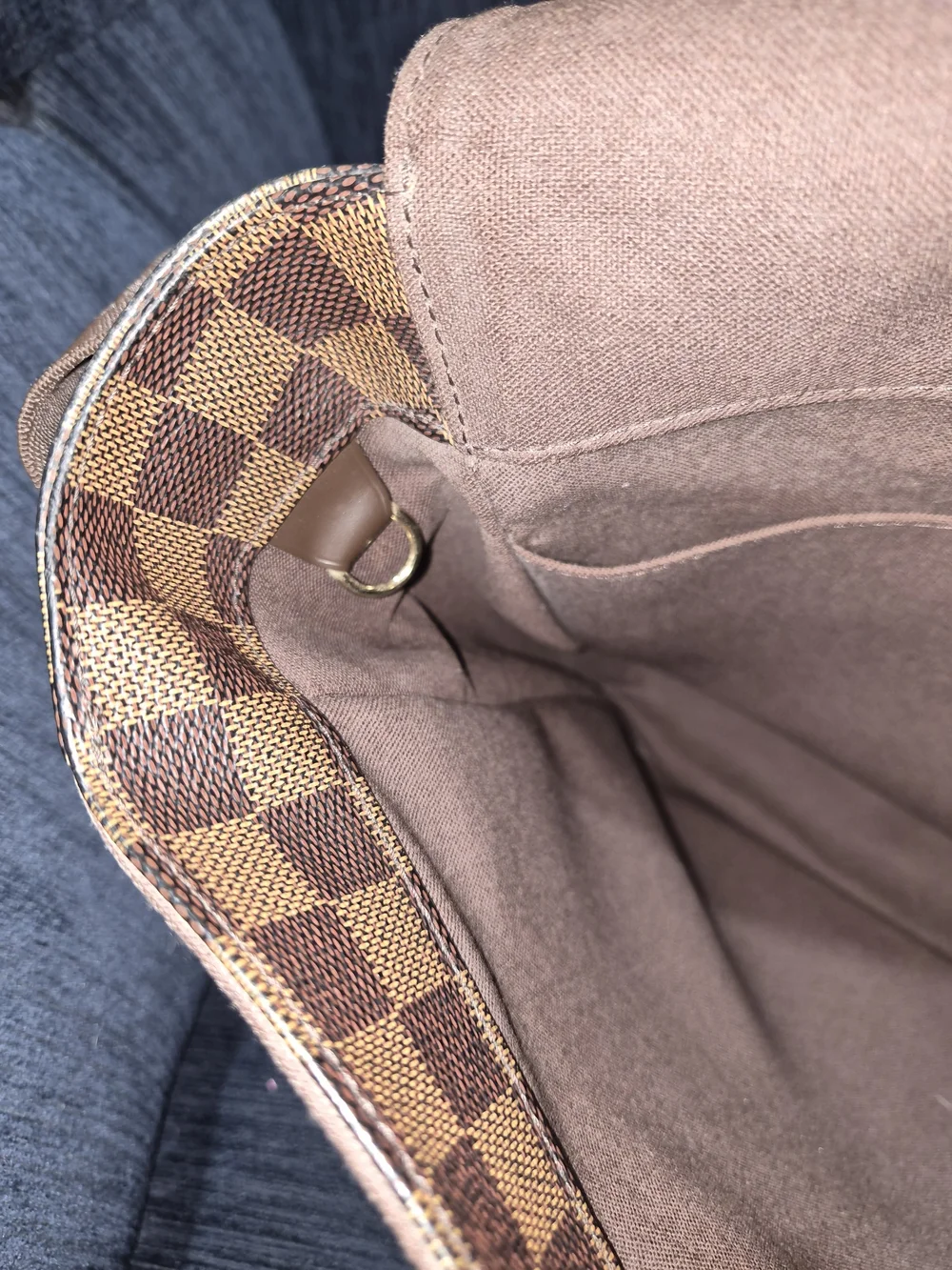 Louis Vuitton Bastille Messenger Bag Damier Ebene Crossbody Laptop
